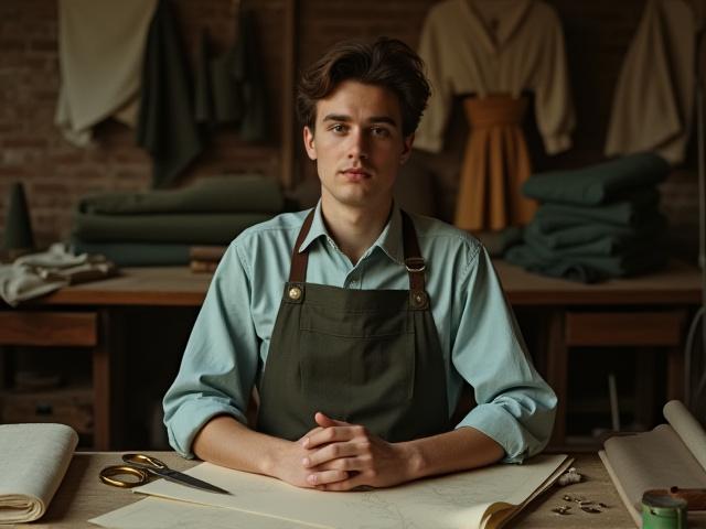 Photo du fondateur Pascal Racine dans son jeune atelier